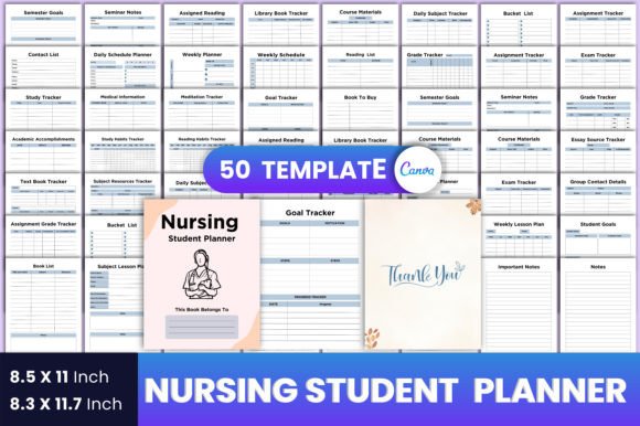 Download Nursing Student Planner Canva - Student planner Collection