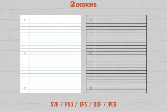 Download Lined Notebook Paper SVG - Lined notebook Collection