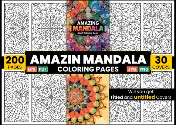 Download Amazing Mandala Adult Coloring Book - Coloring book Collection