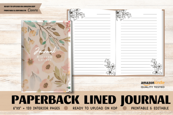 Download Flower Lined Notebook - Lined notebook Collection