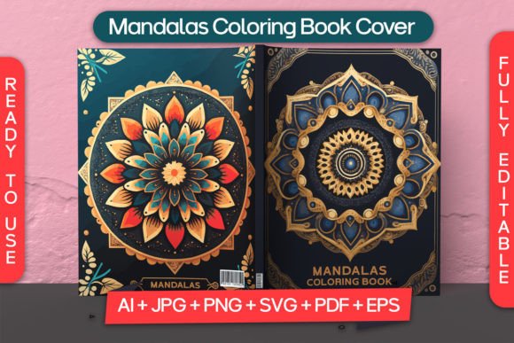 Download Mandalas Coloring Book Cover for Kdp - Coloring book Collection