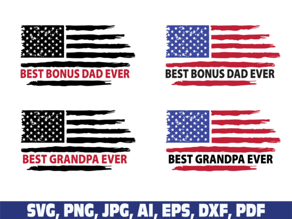 Download USA Flag Best Bonus Dad Grandpa Ever Svg - Premium Resources