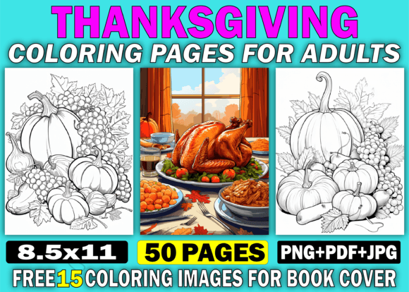 Download 50 Thanksgiving Coloring Books for Adult - Coloring book Collection