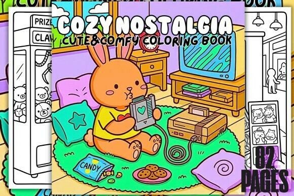 Download Cozy Nostalgia Cute&amp;Comfy Coloring Book - Coloring book Collection