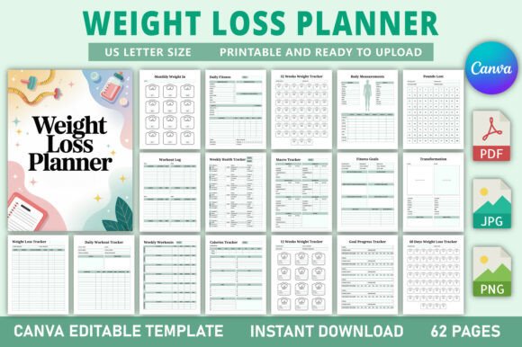 Download Editable Weight Loss Planner - Weight loss planner Collection