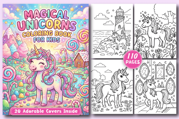 Download Magical Unicorns Coloring Book for Kids - Coloring book Collection
