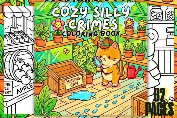 Download Cozy Silly Crimes Coloring Book - Coloring book Collection
