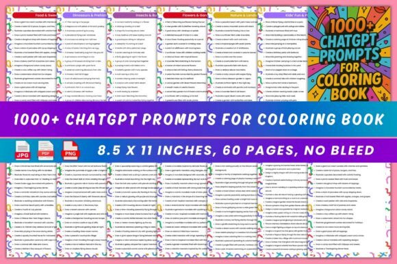 Download 1000+ ChatGPT Prompts for Coloring Book - Coloring book Collection