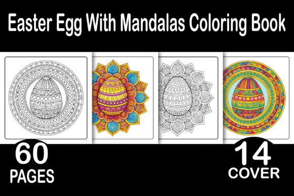 Download Easter Egg with Mandalas Coloring Book - Coloring book Collection