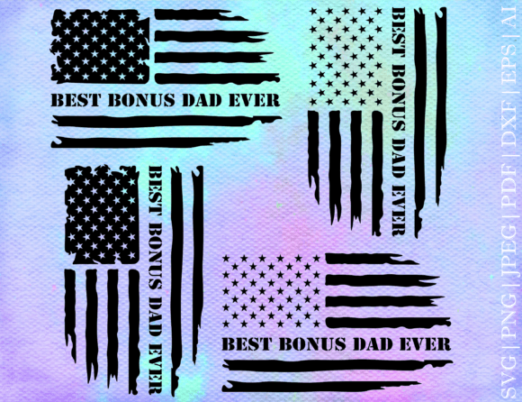Download Best Bonus Dad Ever Flag SVG - Premium Resources
