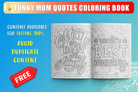 Download Funny Mom Quotes Coloring Book SVG - Coloring book Collection